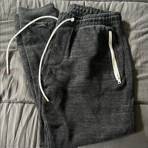American Eagle Athletic Joggers with Contrast Drawstring - Charcoal